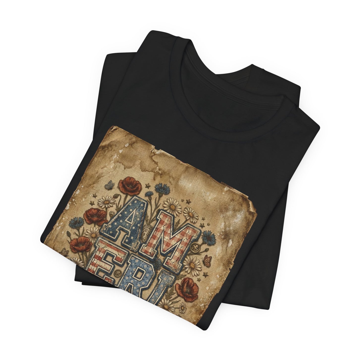 Vintage Americana America Tee | 4th of July, Stars & Florals