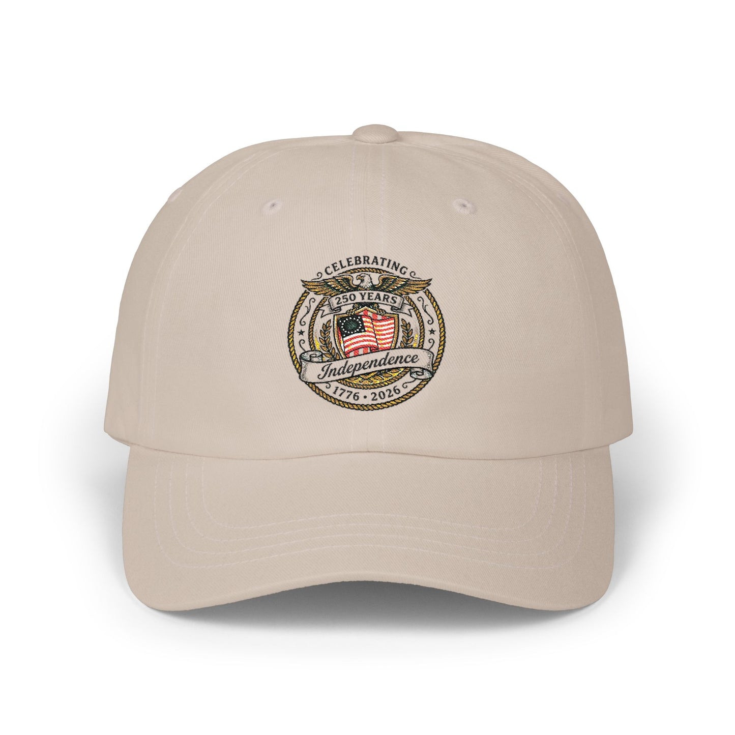 Patriotic 'Celebrating Independence' Dad Cap — Embroidered USA Flag "America" Hat