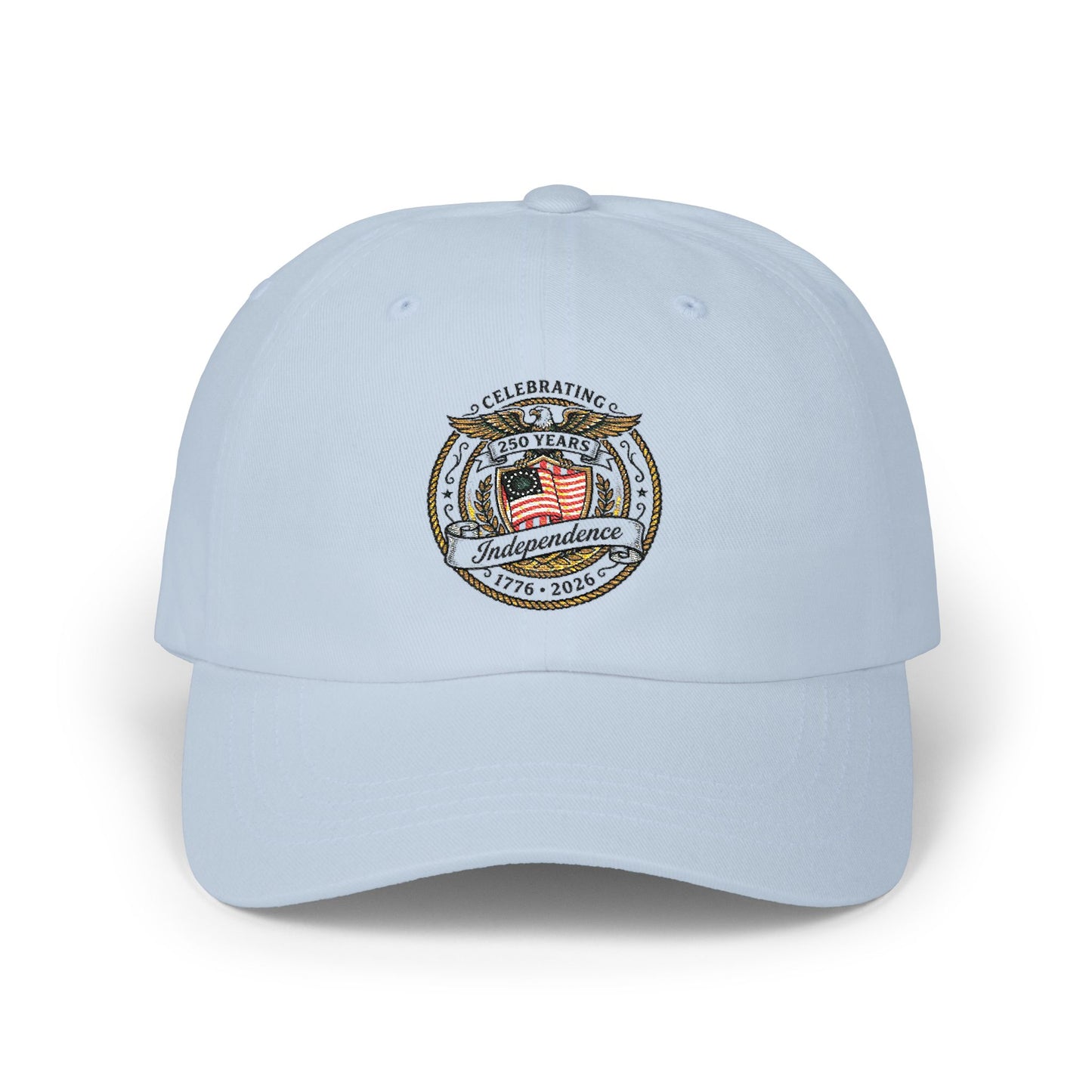 Patriotic 'Celebrating Independence' Dad Cap — Embroidered USA Flag "America" Hat