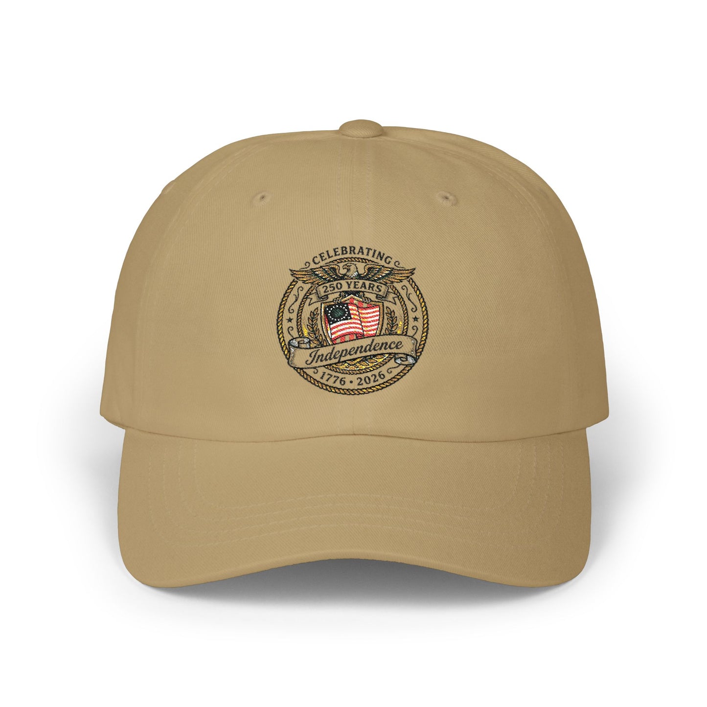 Patriotic 'Celebrating Independence' Dad Cap — Embroidered USA Flag "America" Hat
