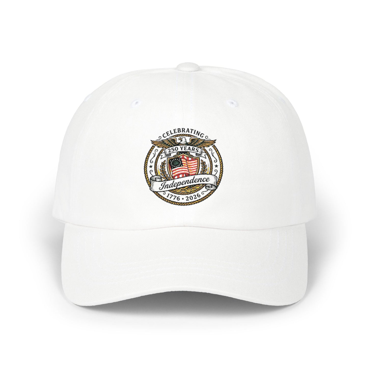 Patriotic 'Celebrating Independence' Dad Cap — Embroidered USA Flag "America" Hat